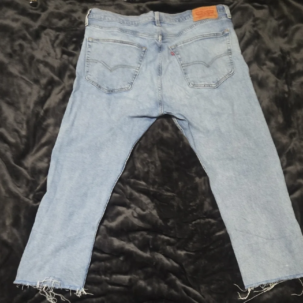 Levi's Men's Denim Straight Jeans - Light Blue - Picture 3 of 4